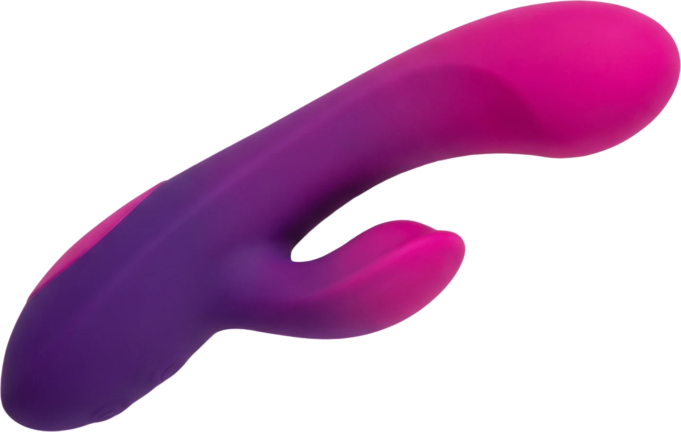 Vibratore rabbit in silicone, dal viola al fucsia
